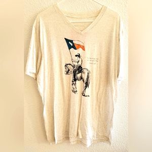 Vintage V-Neck David "Davy" Crockett Texas Short Sleeve T-Shirt